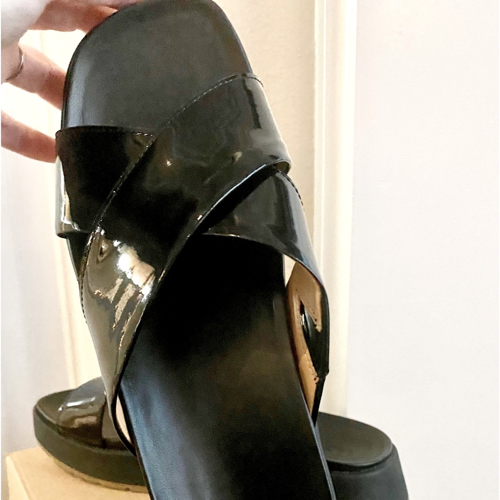 Brand New with Tags in Box UGG Emily Black Patent slide.